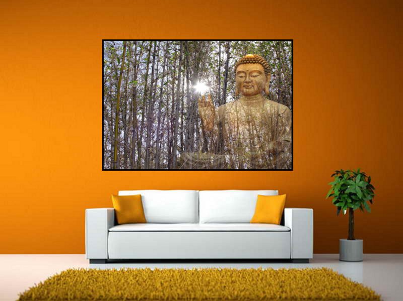 Home Interior With Buddha Blessing by Wolf Kesh